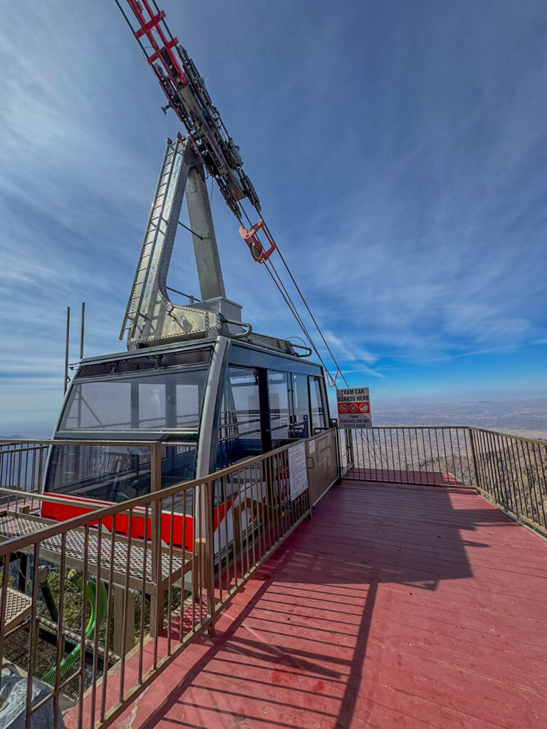 Time to board the tram for the 15-minute journey down the mountain.