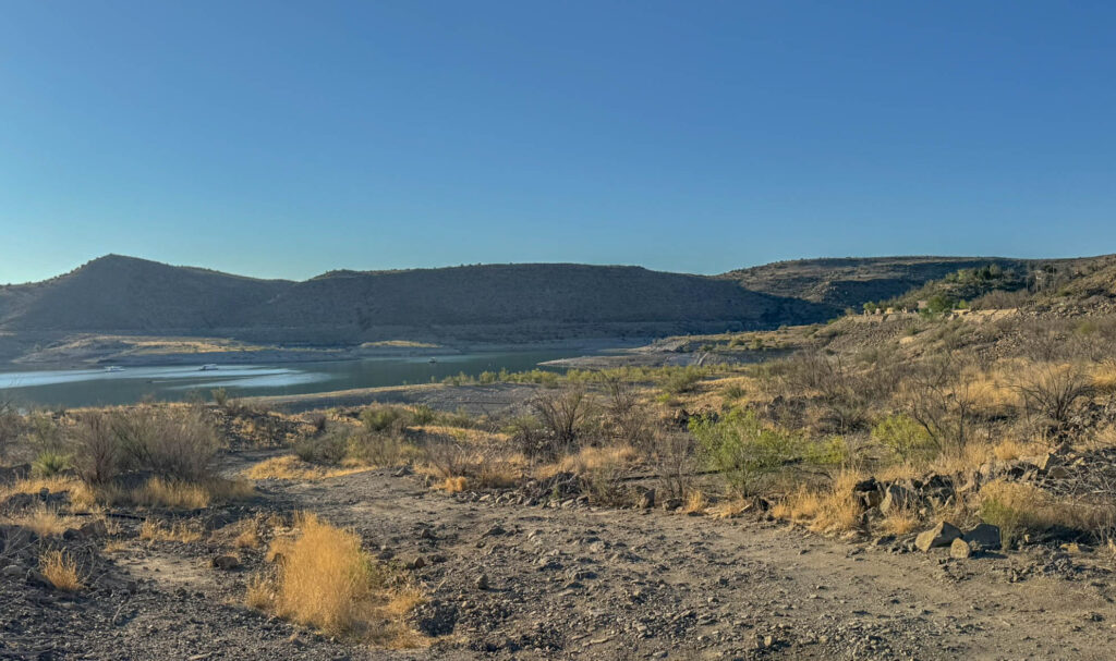 Another look at the future casitasāset above the shoreline with wide views of the lake and easy access to the Dam Site Historic District.
