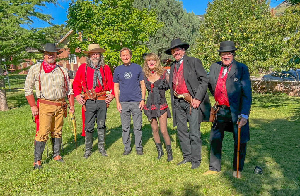 Where’s Waldo? Posing with reenactors during the 1st annual Kingston Days — a new celebration of local history and another way Kingston is preserving its frontier heritage through community events and living history.