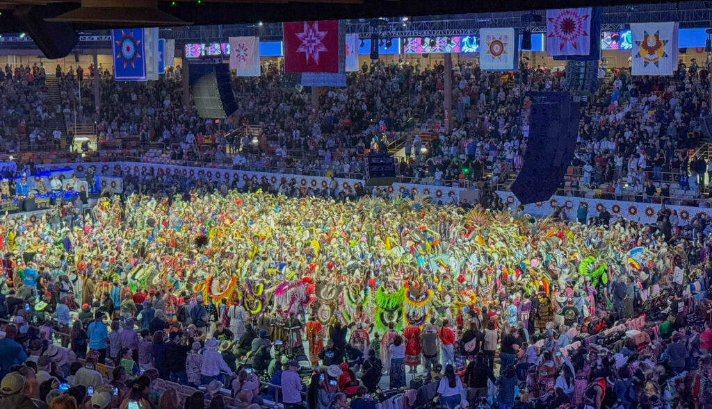 Grand Entry at the final Gathering of Nations Pow Wow after 43 years in Albuquerque.