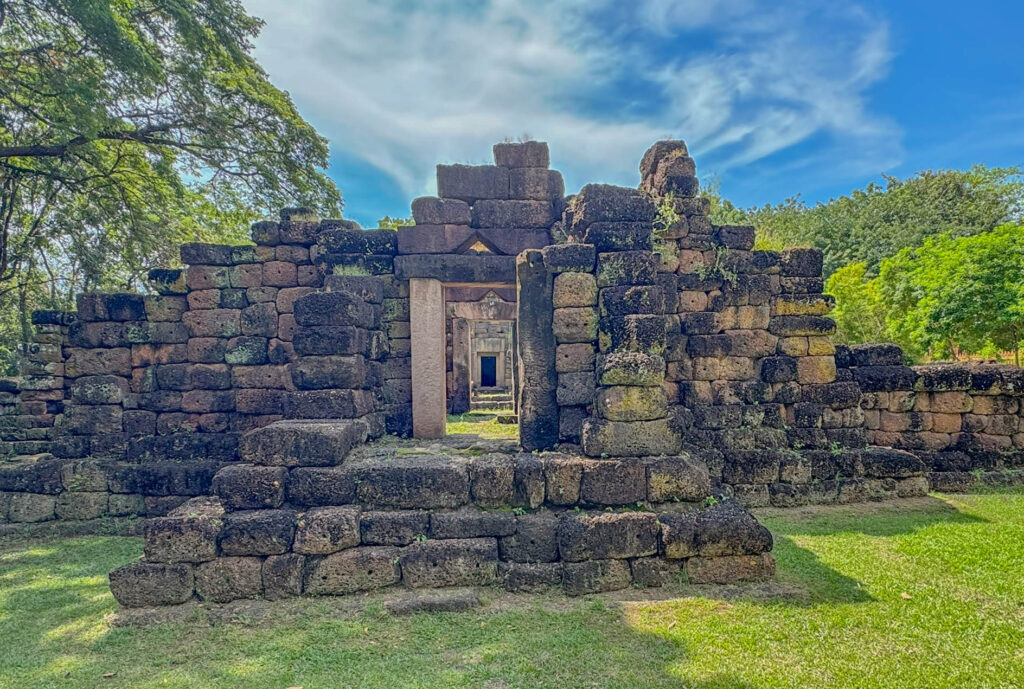 A minute later, we were standing in front of an 800-year-old Khmer ruin.