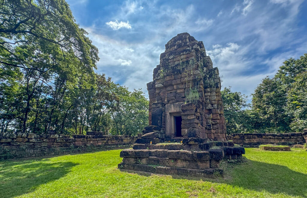 The main tower at Ku Prapha Chai, part of the old Khmer temple complex.