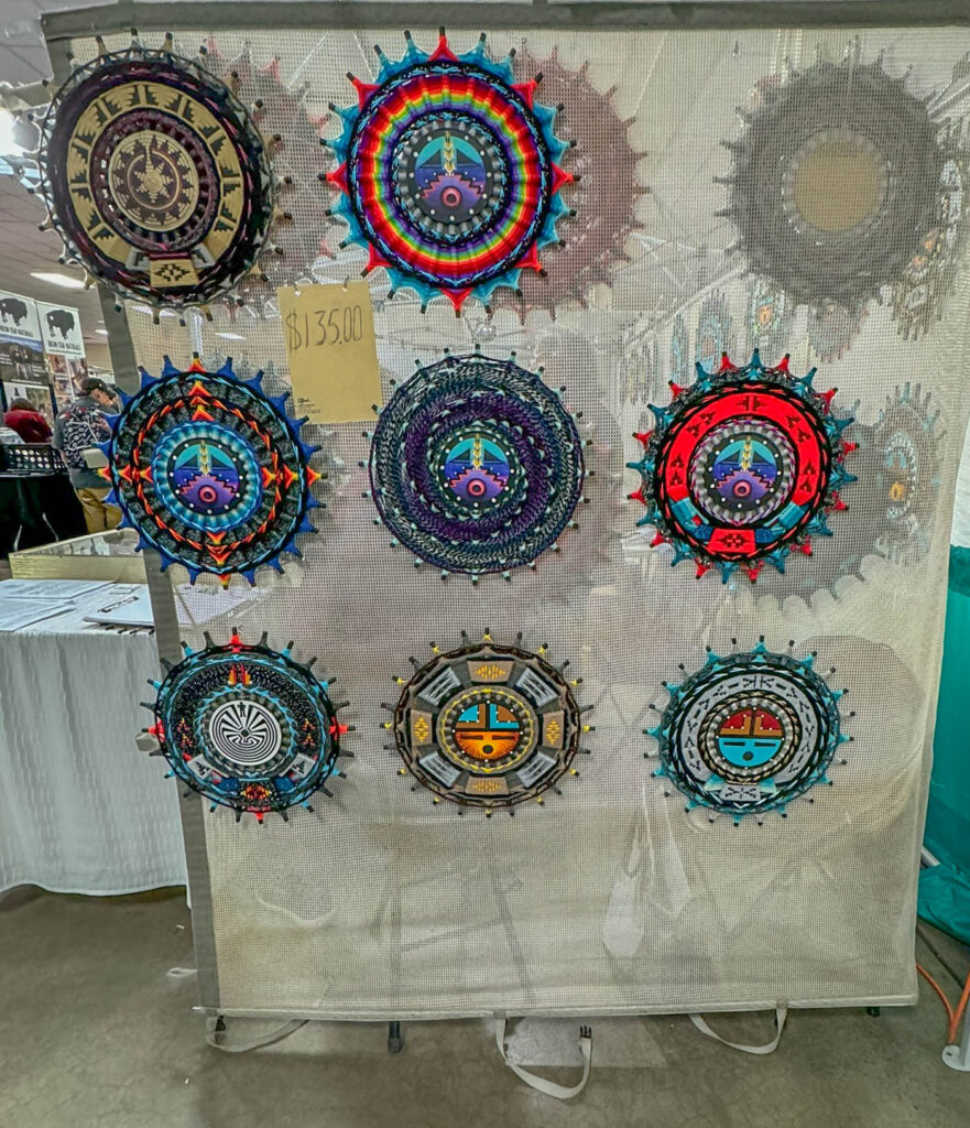 The vendor areas inside Tingley Coliseum featured artwork and crafts from Native artists across North America.