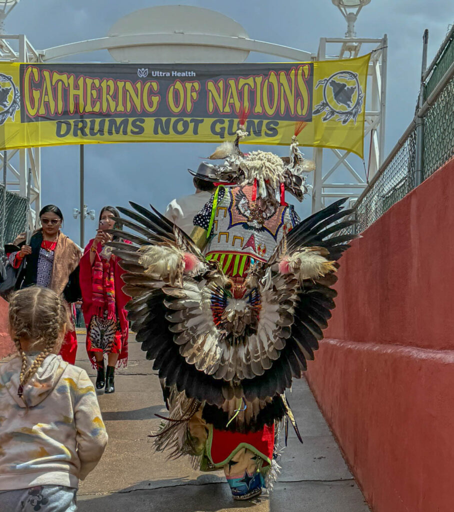 Photo caption: Gathering of Nations brought together tribes, dancers, and families from across North America for more than four decades in Albuquerque.