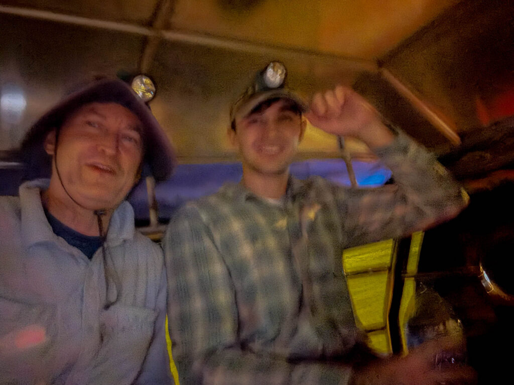 On the way to our night herping adventure. Getting a sharp photo from the back of a moving truck in low light proved easier said than done.