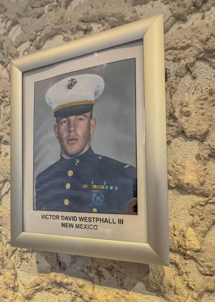 First Lieutenant Victor David Westphall III, whose death in Vietnam inspired his parents to create the Peace and Brotherhood Chapel in Angel Fire.
