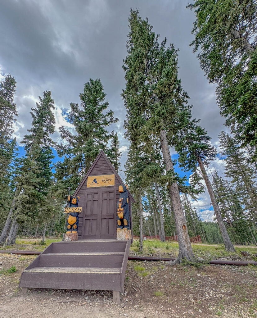 A reminder that you’re hiking at altitude: the summit of Angel Fire Resort sits at 10,677 feet.