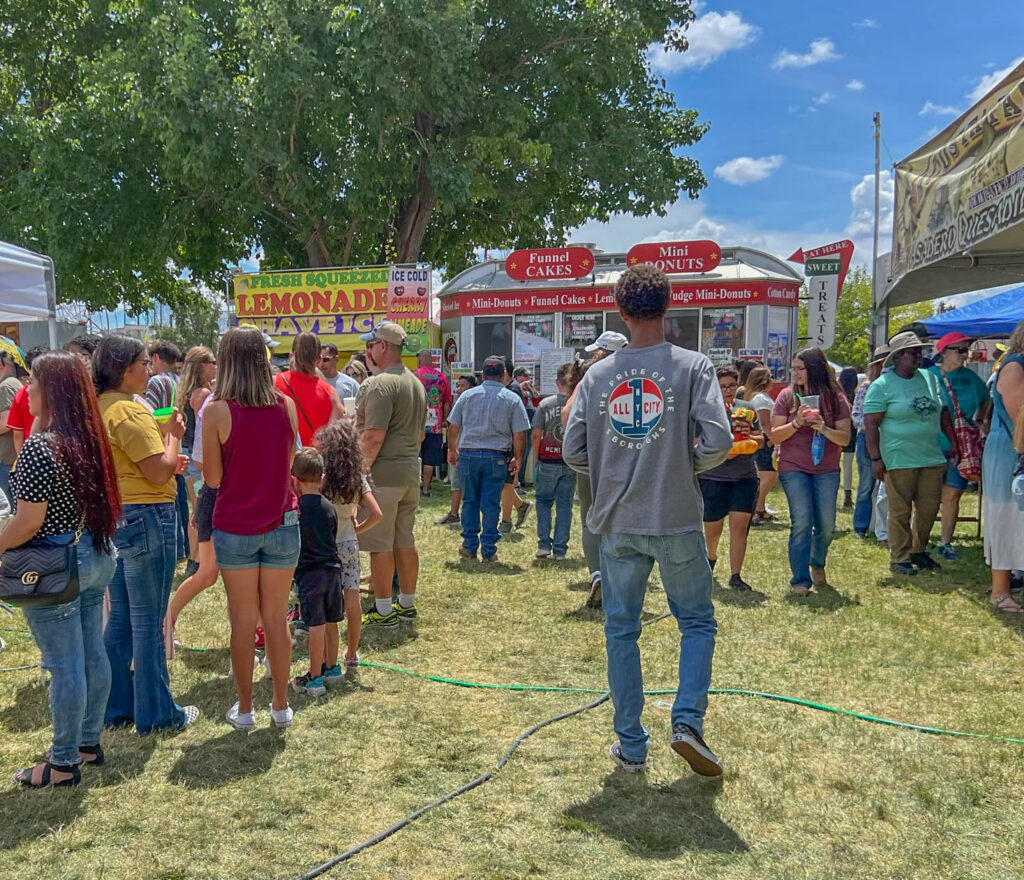 Food vendors drew some of the biggest crowds at the Great American Duck Race.
