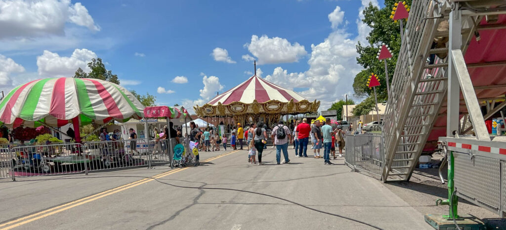 The Great American Duck Race also had a small carnival area with rides for the kids.