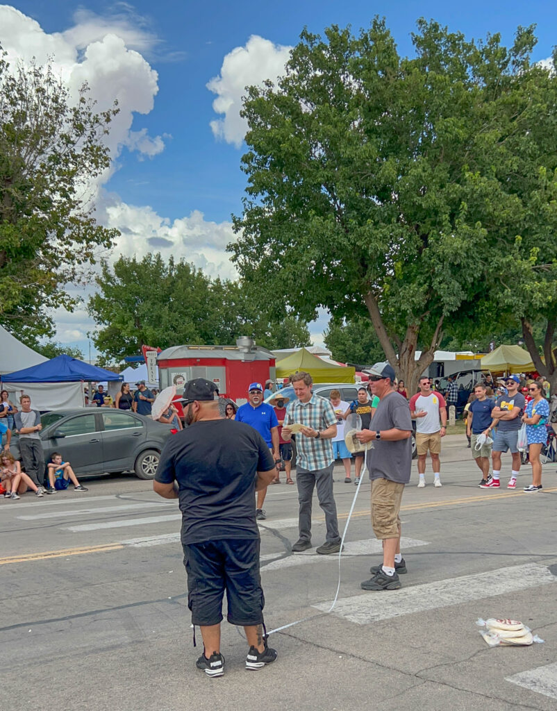 Assessing the aerodynamics of a flour tortilla while mentally calculating the verbal abuse I'd receive if I crumpled it into a ball and threw it. My calculation said to toss it like everyone else.