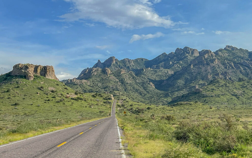 A short, steep climb into Rockhound State Park.